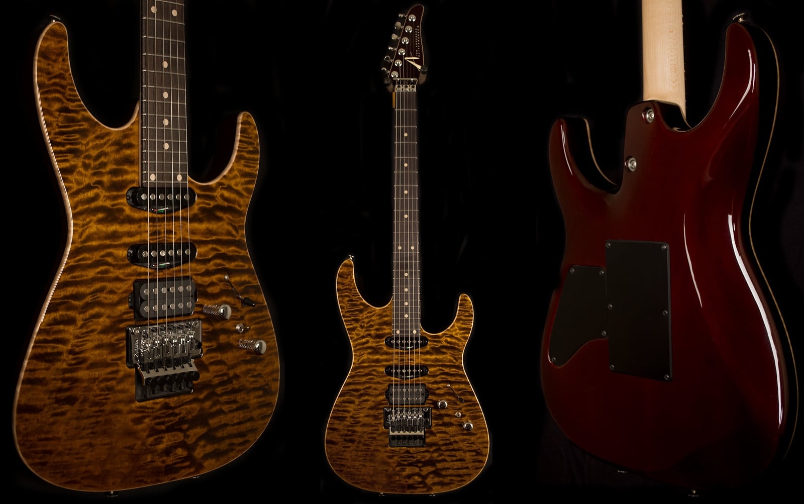 Tom Anderson Angel Tiger Eye Electric Guitar - Quilt Maple Top on Alder Body