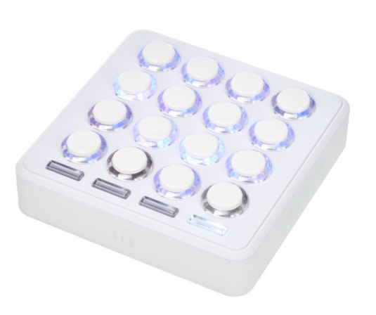 DJ Techtools Midi Fighter 3D limited white
