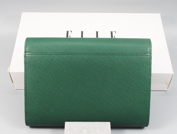 กระเป๋าสตางค์ ELLE เขียว ใหม่ แท้