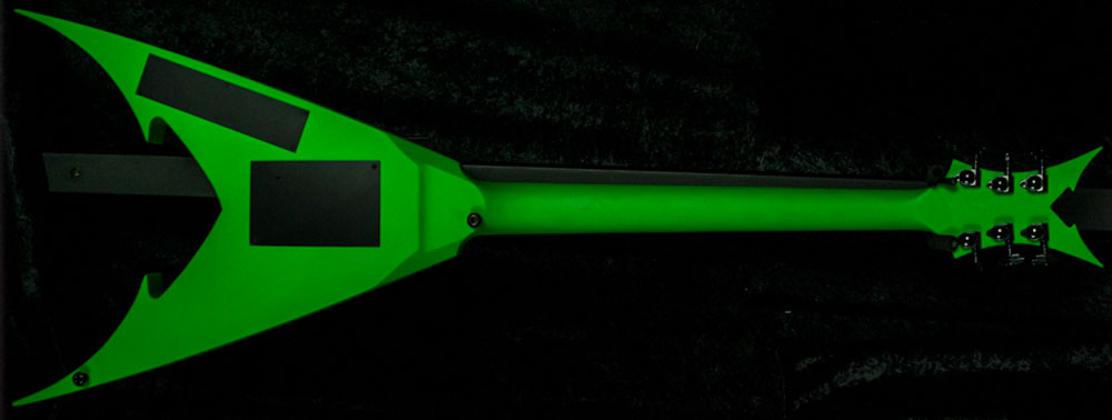 Bernie Rico Jr USA Vixen Electric Guitar with Floyd Rose - Green Screen Green Used By Gary Holt!