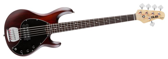 Sterling by Music Man RAY5 5-String Electric Bass Guitar Walnut Satin