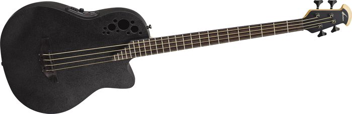 Ovation Elite TX Mid Depth Acoustic-Electric Bass Black