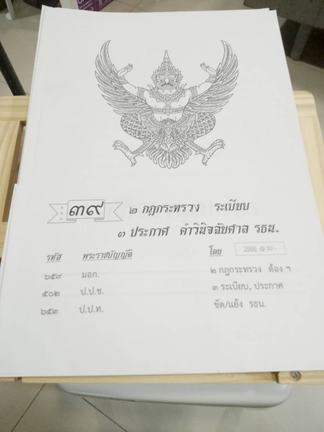 กฎหมายใหม่ปี 2566 ตอนที่ 39 กฎกระทรวง ระเบียบ ประกาศ คำวินิจฉัยศาล รธน.