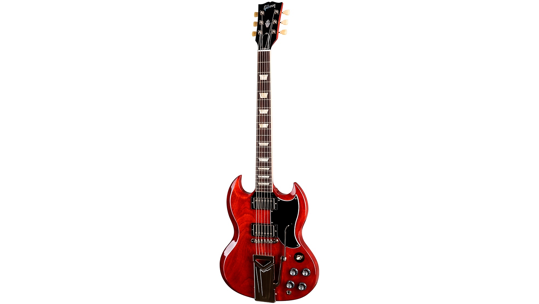 Gibson SG Standard 61 Sideways Vibrola Electric Guitar - Vintage Cherry