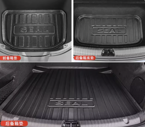 BYD Seal ราคาถูก ถาดท้ายรถ ยกขอบ ตรงรุ่น ถาดวางท้ายรถ ถาดรองท้ายรถยกขอบ ถาดท้าย ถาดวางสัมภาระ