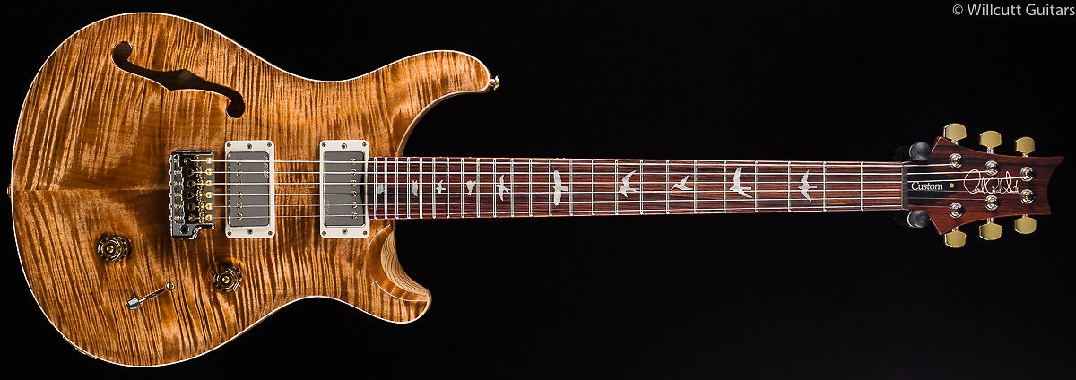 PRS Wood Library Custom 24 Semi-Hollow Swamp Ash Copperhead