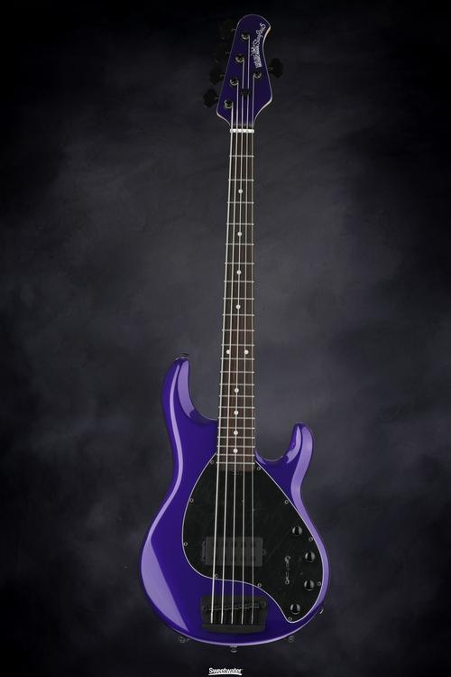 Ernie Ball Music Man Stingray 5 H - Firemist Purple with Matching Headstock, Rosewood Fingerboard