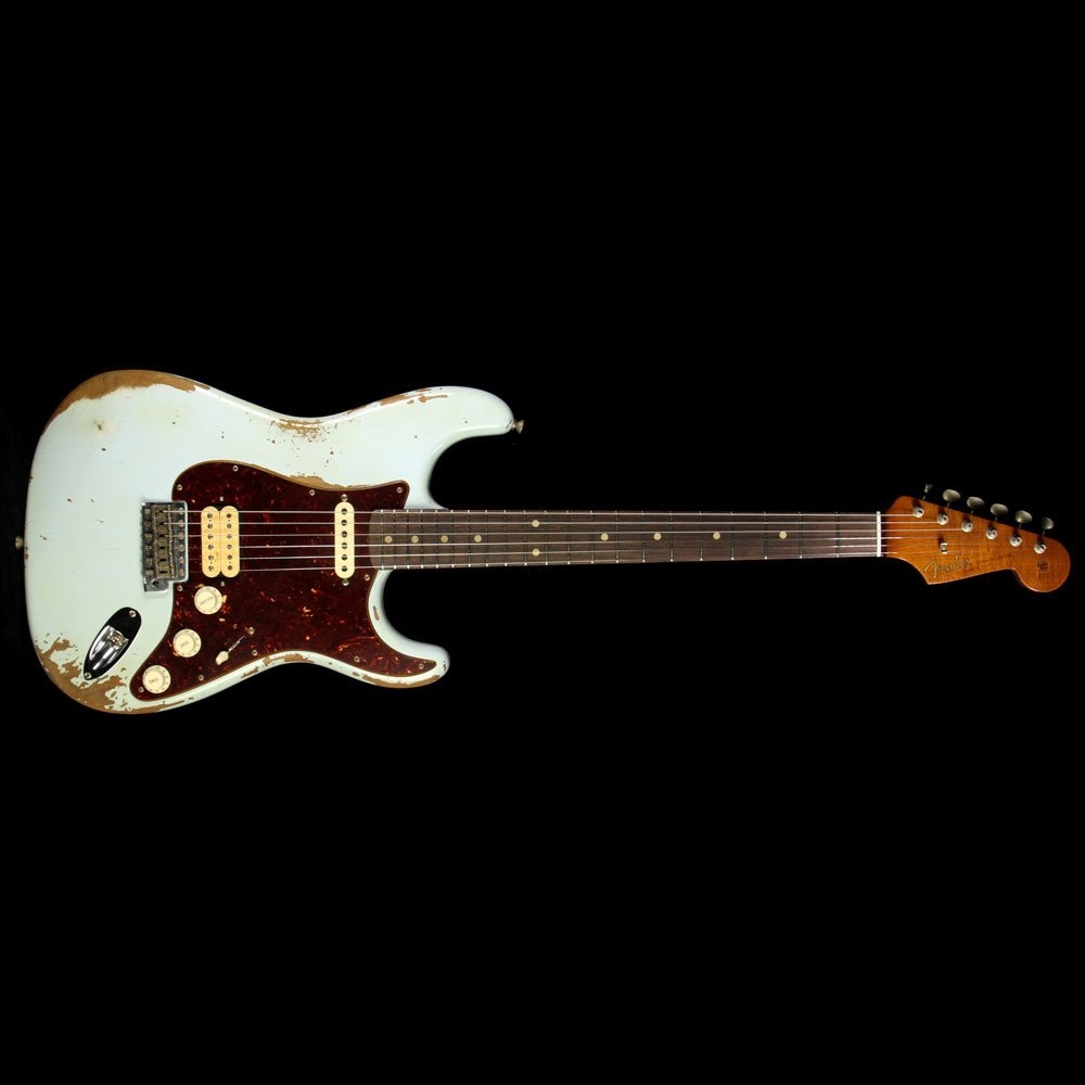 Fender Custom Shop 60s Stratocaster Heavy Relic Roasted Alder Electric Guitar - Sonic Blue