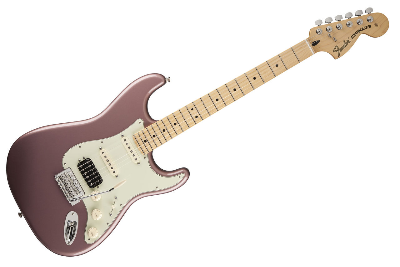 Fender Deluxe Lone Star Stratocaster Maple Neck Burgundy Mist Metallic