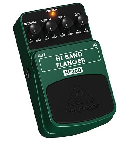 Behringer Hi Band Flanger HF300 Effects Pedal, 500k Ohms Output Impedance