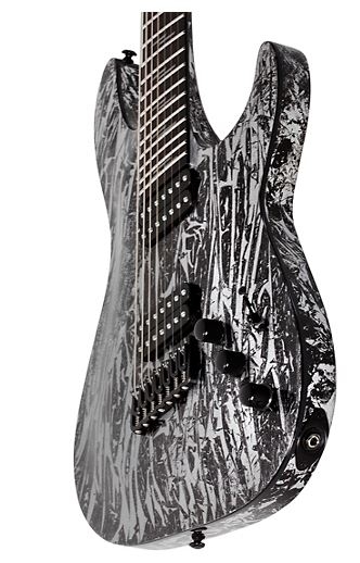 Schecter Guitar Research C-7 Multi-Scale Silver Mountain 6-String Electric Guitar