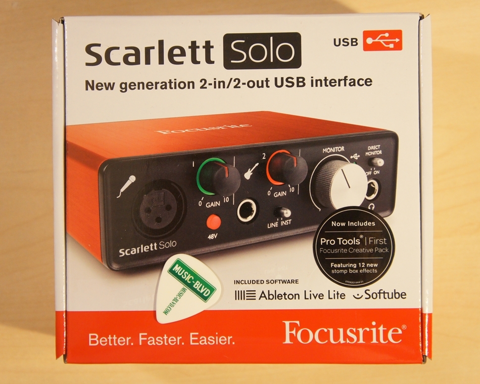 Focusrite Scarlett Solo (2nd Gen) USB Audio Interface
