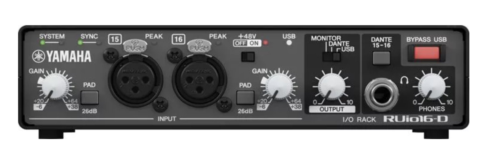 Yamaha RUio16-D Dante/USB Audio Interface