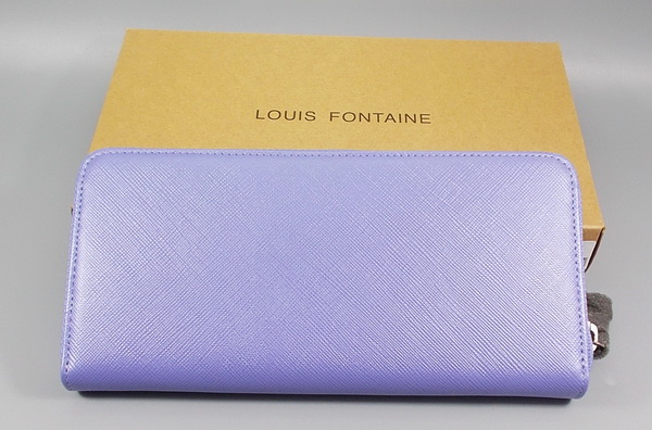 กระเป๋าสตางค์ LOUIS FONTAINE ม่วงเมทาลิก ใหม่ แท้