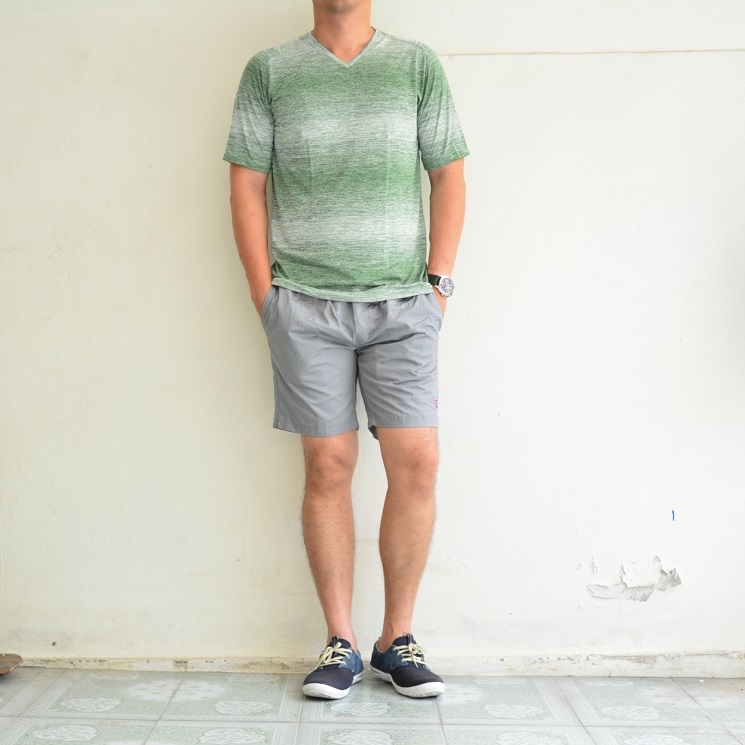 เสื้อยืด เสื้อกีฬา Micro - สีเขียว
