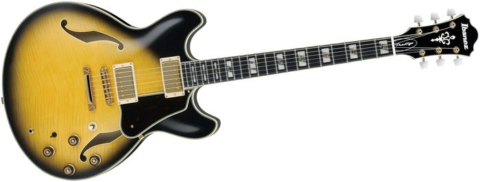 Ibanez AS200 Prestige Artstar Series Semi-Hollowbody Electric Guitar Vintage Yellow Sunburst