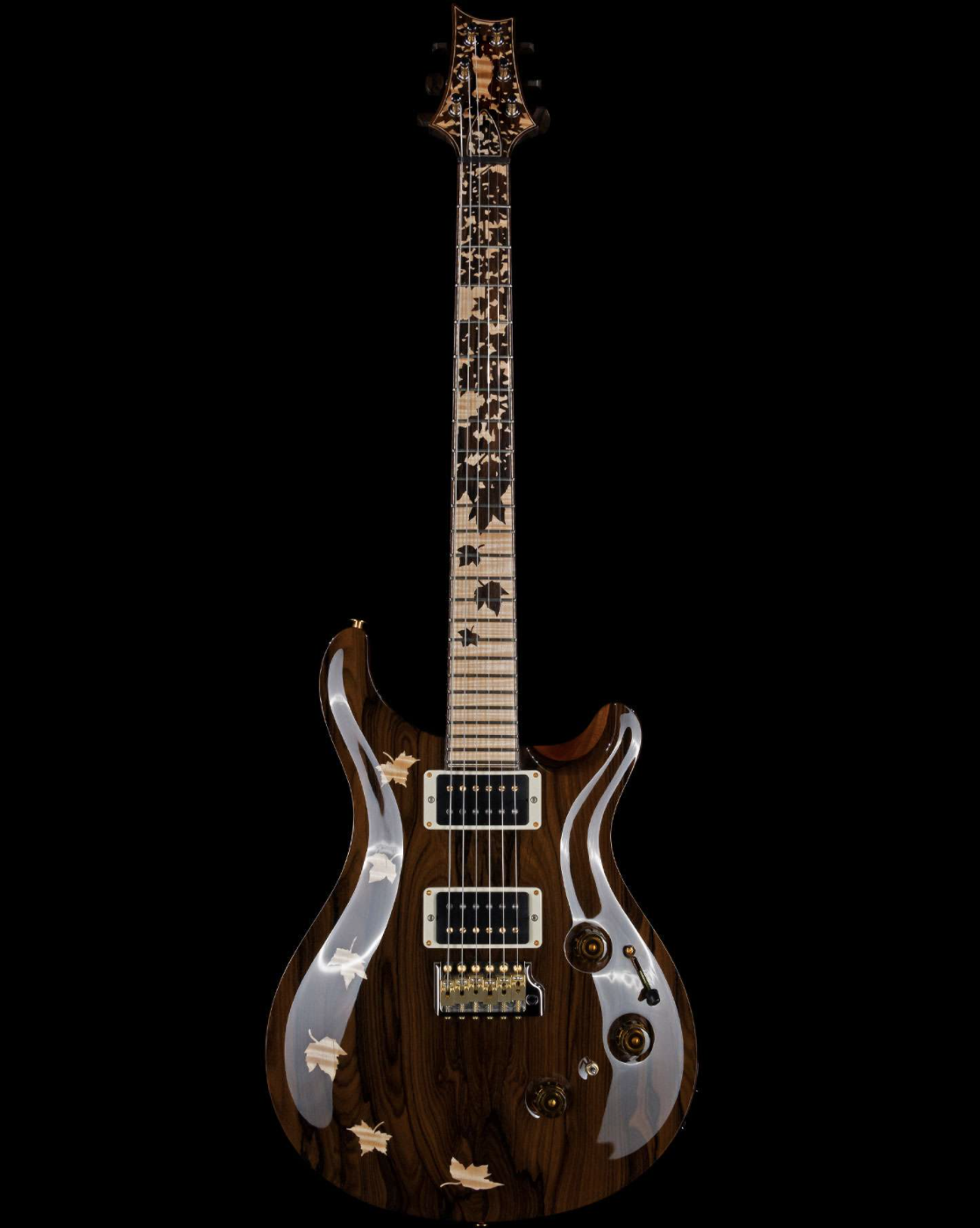 PRS Private Stock 9412 Custom 24 Piezo Ziricote Top and Back Maple and Ziricote Board Natural