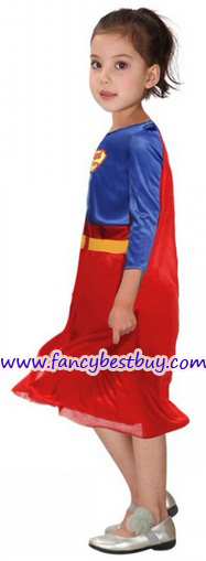ชุดซูเปอร์เกิร์ล Super Hero Girl สีแดง ขนาด M