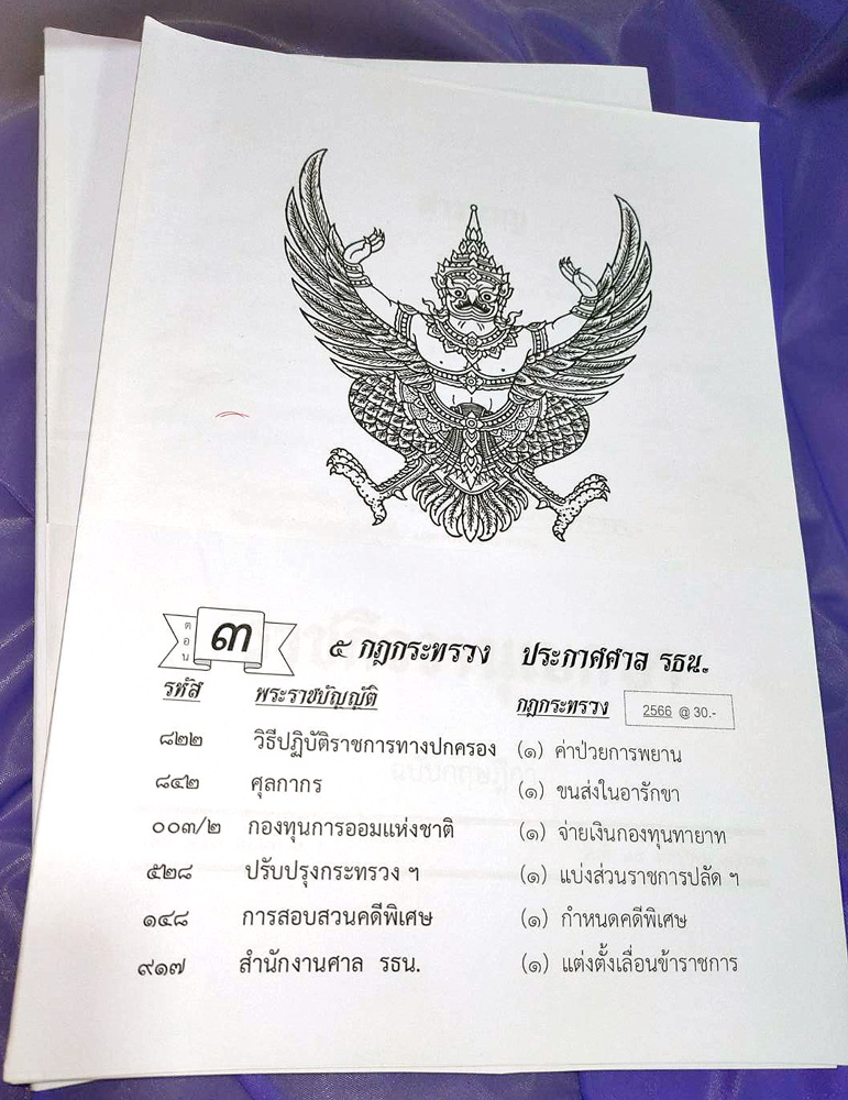 กฎหมายใหม่ปี 2566 ตอนที่ 3 กฎกระทรวง ประกาศ รธน.