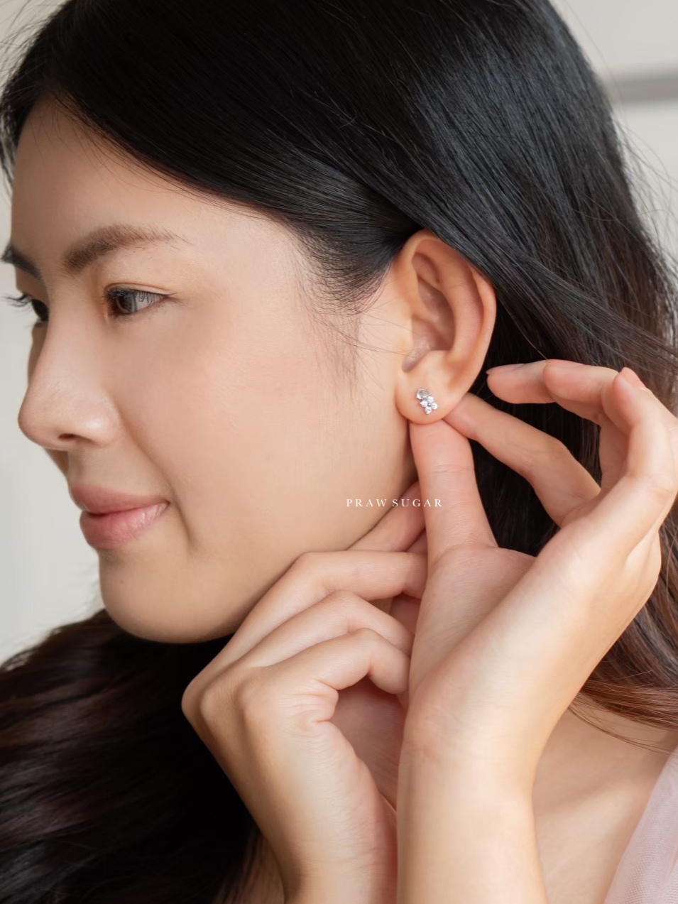 Little Gorgeous Flower Earrings - ต่างหูดอกไม้จิ๋วสวยหรู (ก้านต่างหูเงินแท้) (มี 2 สี)