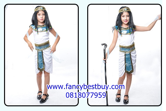 ชุดประจำชาติอียิปต์ เจ้าหญิงอียิปต์ ขนาดฟรีไซด์ สำหรับความสูง 110-140 ซม.