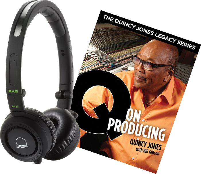 AKG Quincy Jones Q460 Headphones with Q on Producing Book