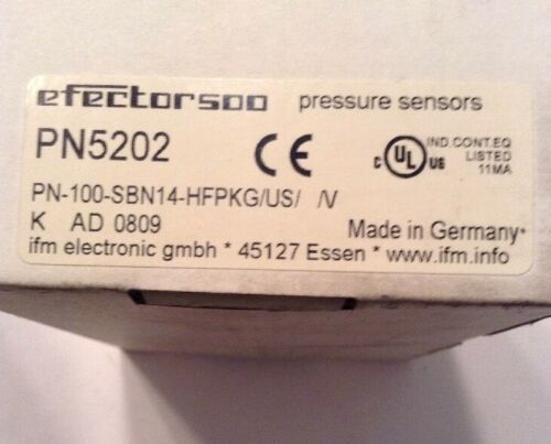 PN5202 IFM Efector Digital Pressure sensor New In Original Box