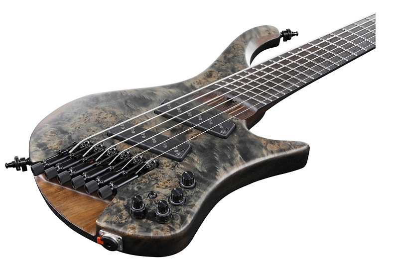 Ibanez EHB1506MS 6-String Multi-Scale Ergonomic Headless Bass Black Ice Flat