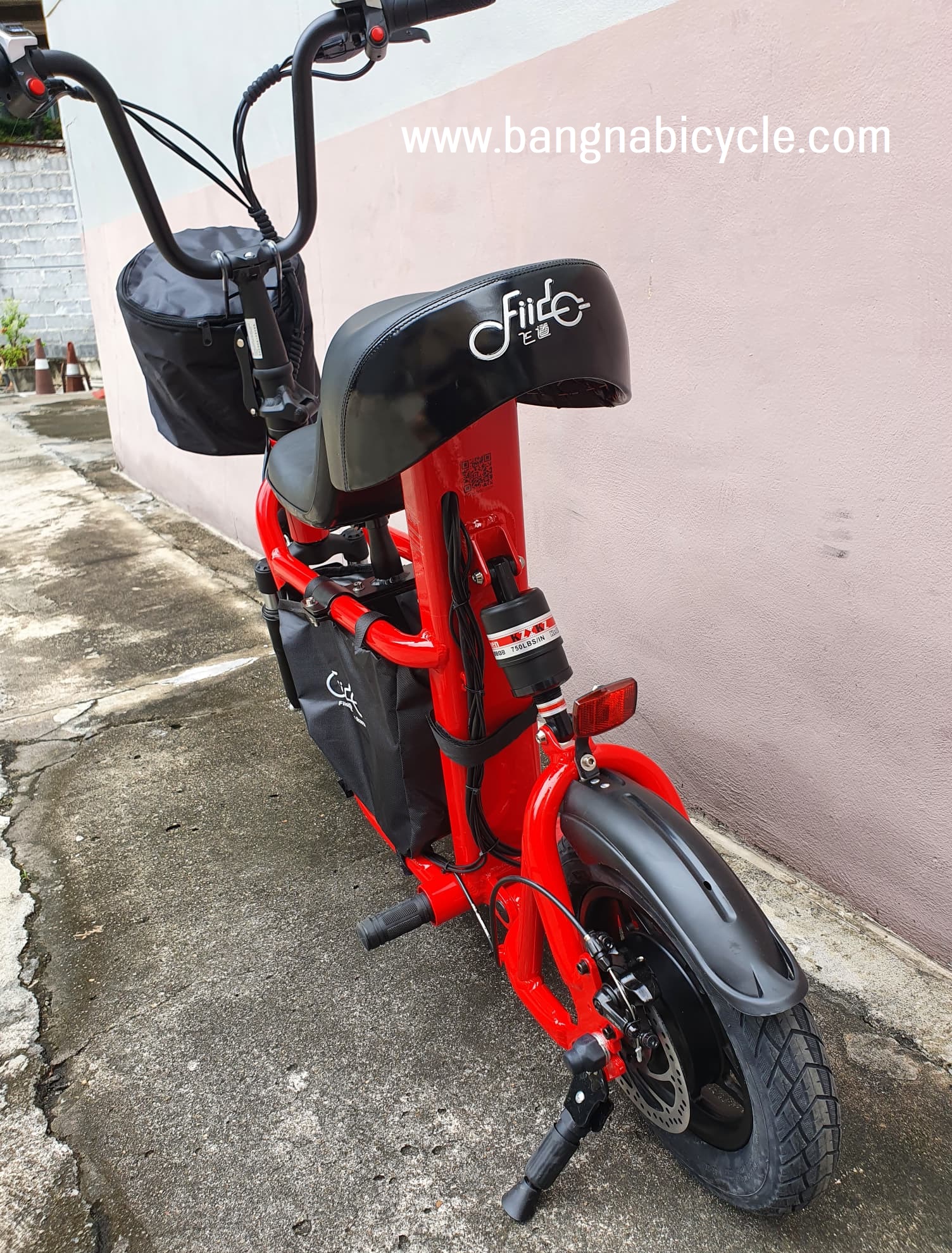 [หมด]รถสกู๊ตเตอร์ไฟฟ้า FiiDo แบบบิด มีที่นั่งเด็กซ้อน ตะกร้า
