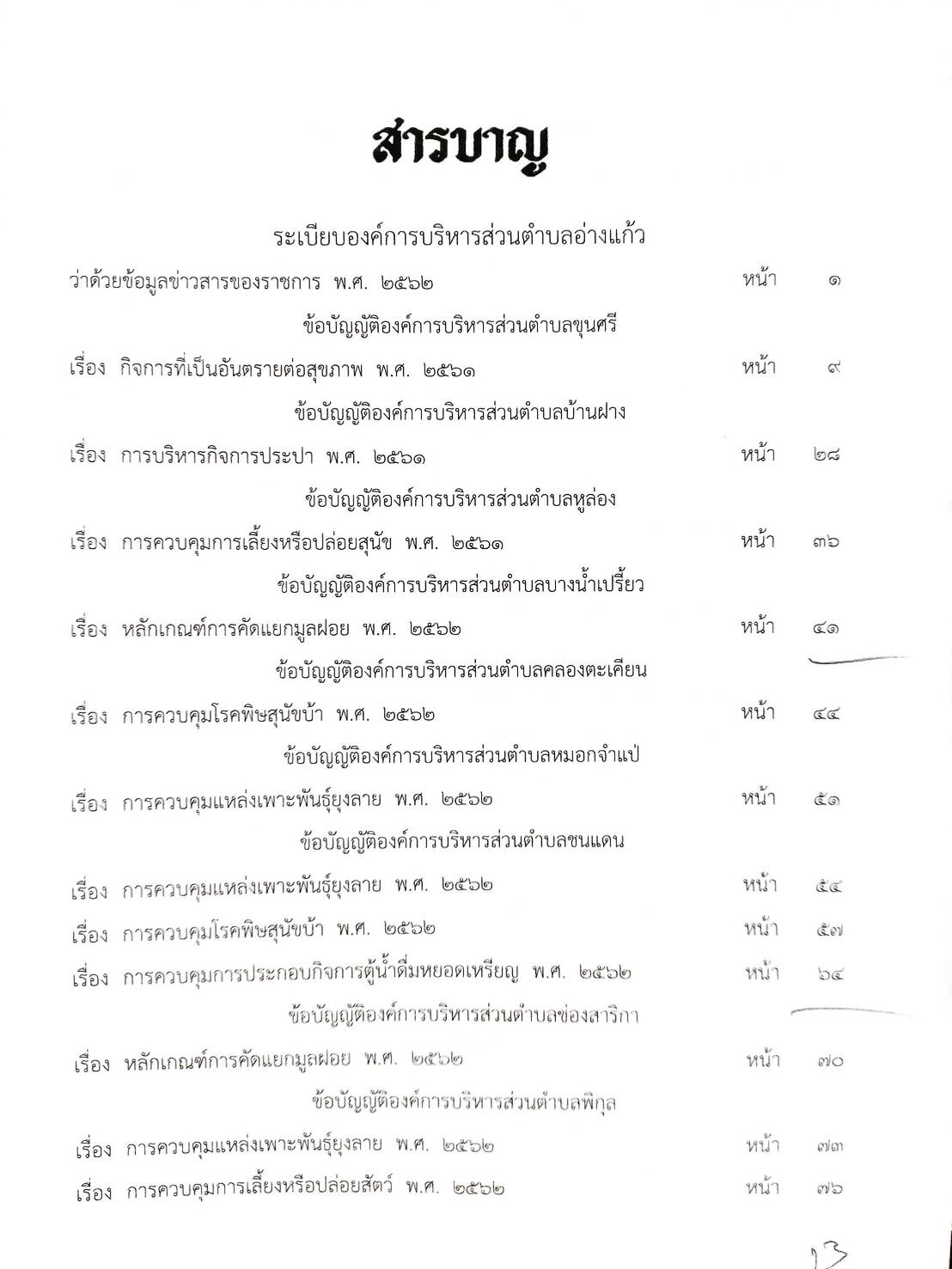 กฎหมายใหม่ปี 2564 ตอนที่ 233 33 ข้อบัญญัติองค์การบริหารส่วนตำบล