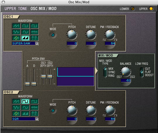 Roland SH-201 Synthesizer