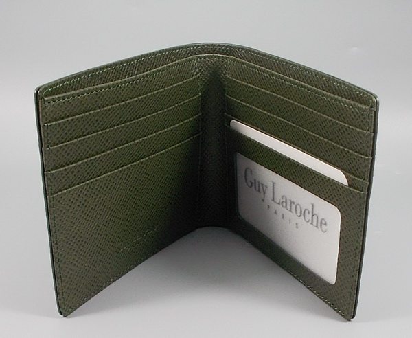 กระเป่าสตางค์ Guy Laroche เขียวทหาร ใหม่ แท้