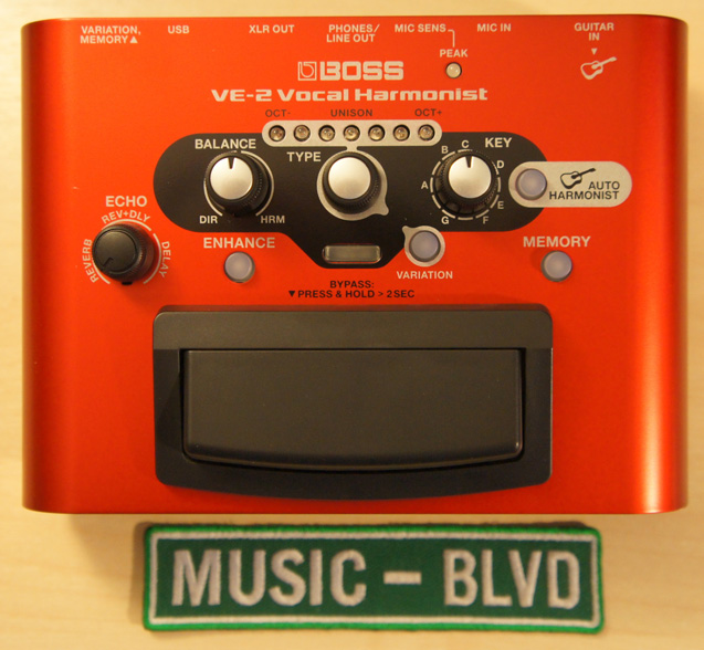 Boss VE-2 Vocal Harmonist Multi-Effects Pedal