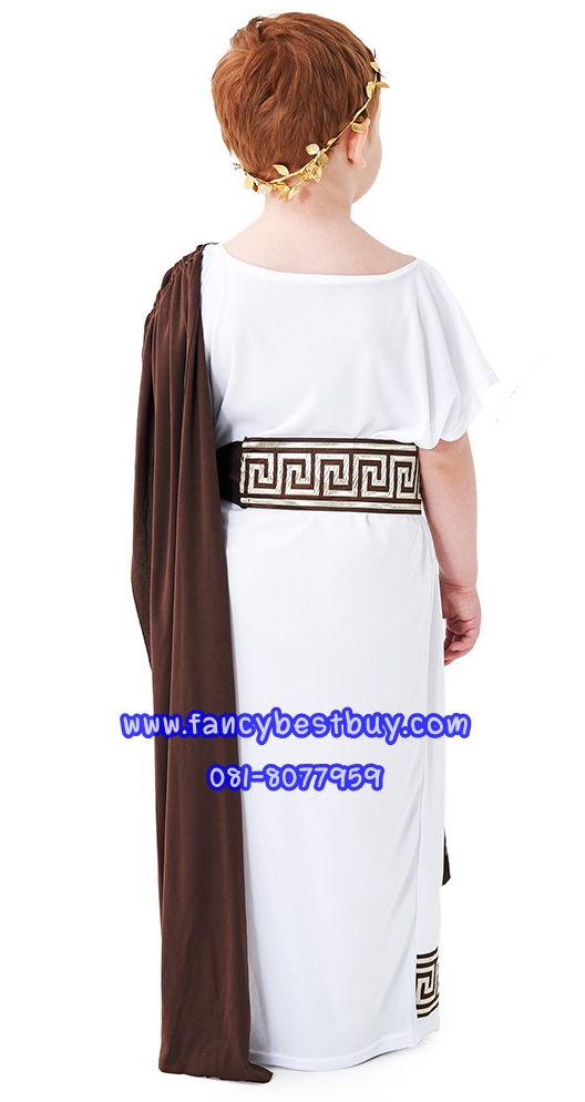 ชุดแฟนซีเด็ก ชุดประจำชาติกรีก-โรมัน สำหรับใช้เป็นชุดประจำชาติอาณาจักรกรีก-โรมัน Size L(140-155)