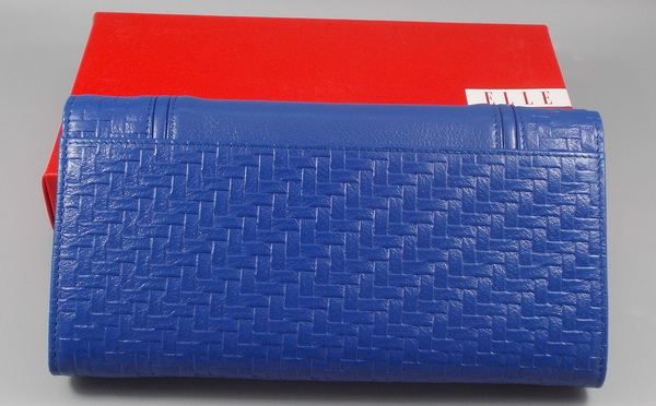 กระเป๋าสตางค์ ELLE น้ำเงิน ใหม่ แท้