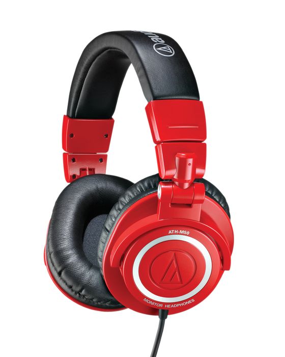 Audio-Technica ATH-M50RD Closed-Back Dynamic Monitor Headphones Red