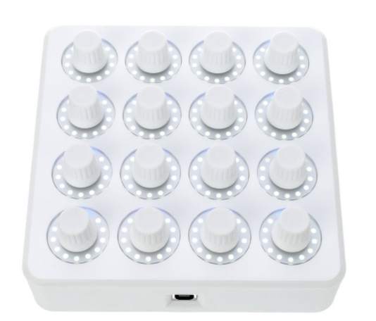 DJ Techtools Midi Fighter Twister white