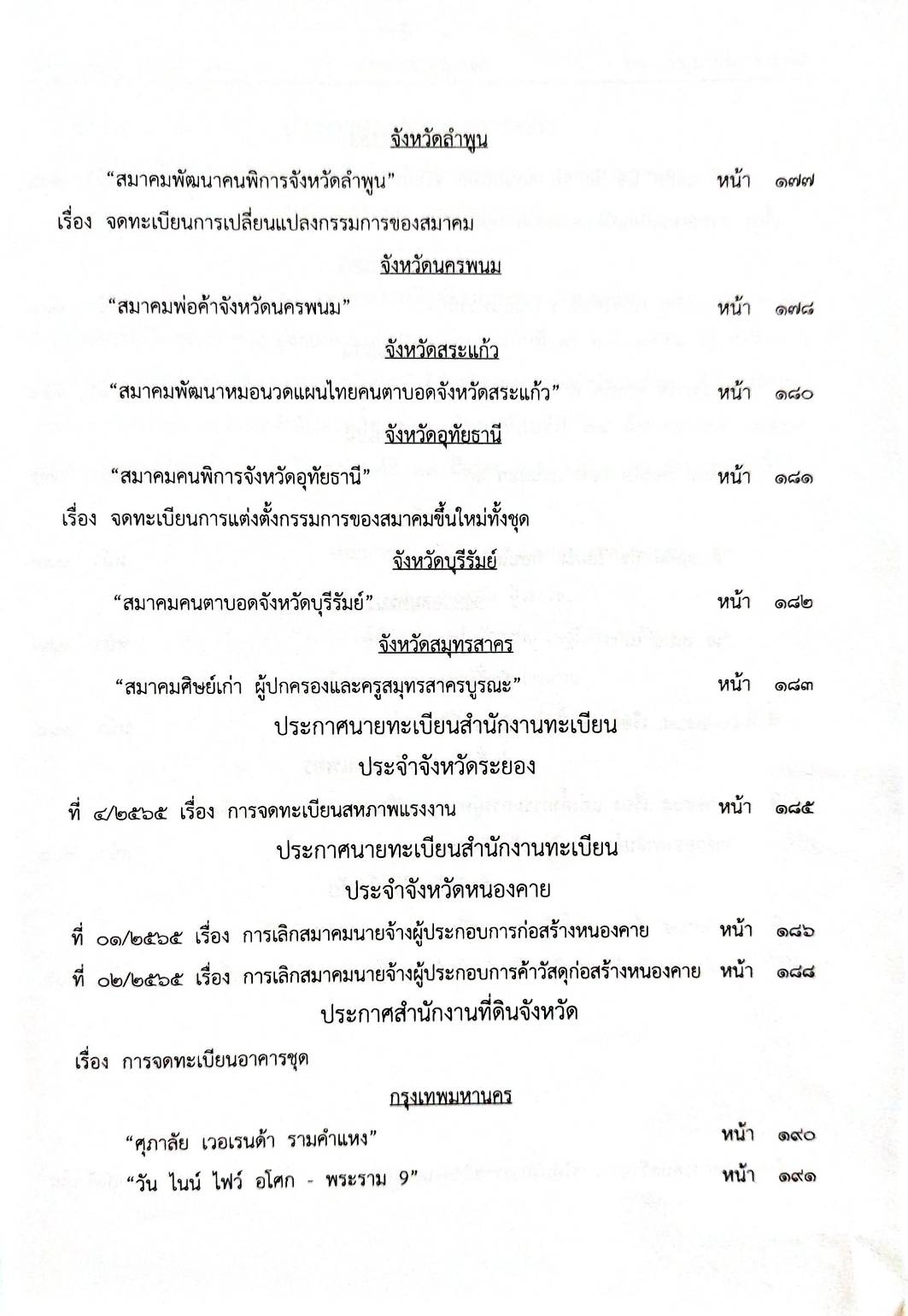 กฎหมายใหม่ 49/65 ประกาศกระทรวงการคลัง ฐานะการเงิน ประกาศศาลจังหวัด.... ประกาศศาลเยาวชนและครอบครัวจังหวัด...