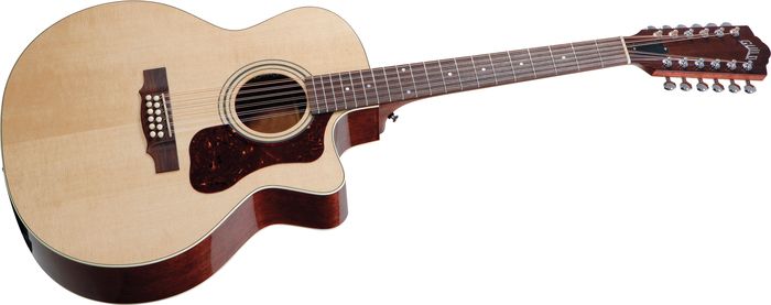 Guild F-212XLCE Standard 12-String Cutaway Acoustic-Electric Guitar Natural