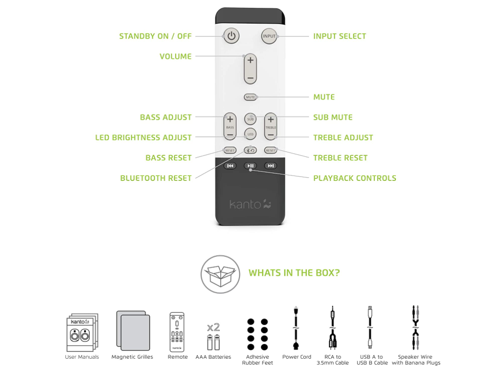 Kanto TUK Premium Powered Speakers