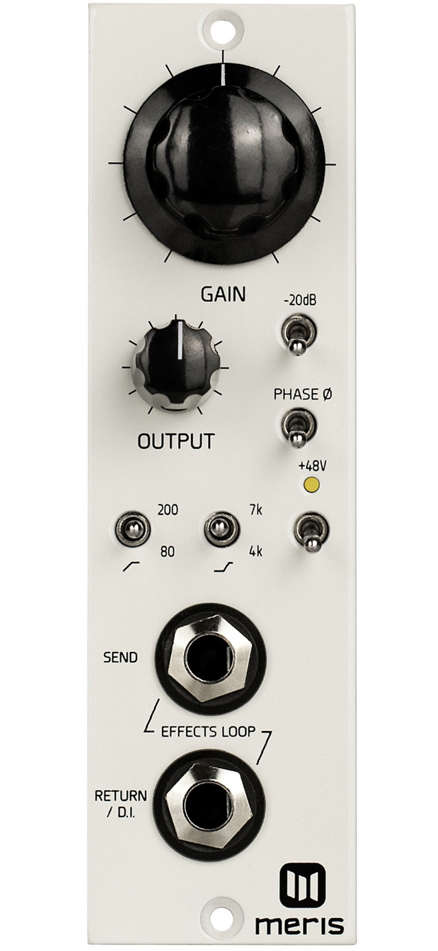 Meris 440 MIC PRE 500 Series for Recording Guitar White