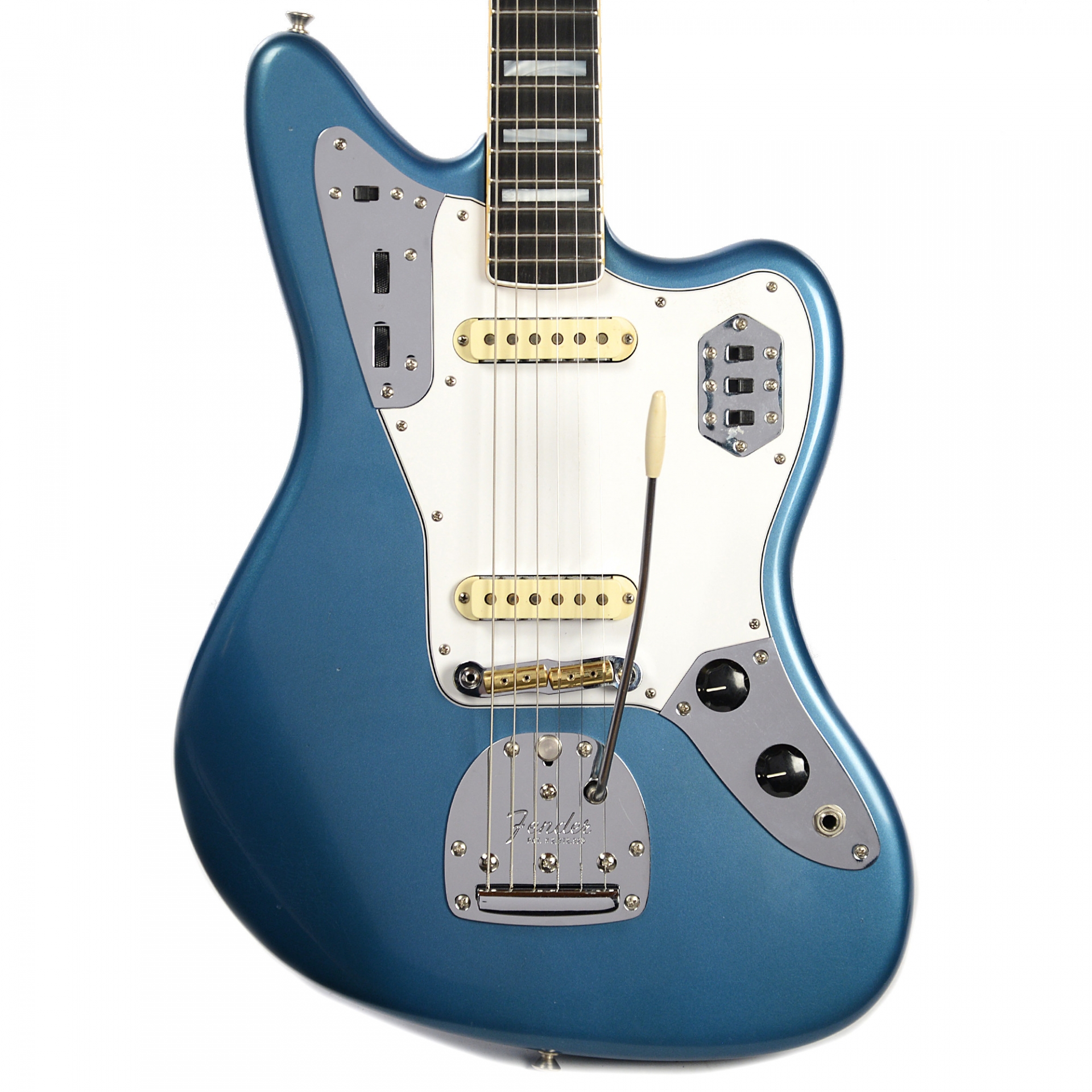 Fender Custom Shop Masterbuilt Full-Scale Jaguar Closet Classic Aged Lake Placid Blue w/Matching Headcap by Dennis Galuszka No.R87974