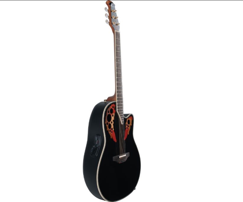 Ovation Custom Elite C2078 AX Deep Contour Acoustic-Electric Guitar Red Tear Drop