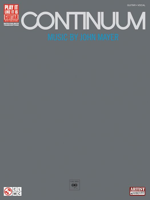 Hal Leonard John Mayer Continuum Guitar Tab Songbook