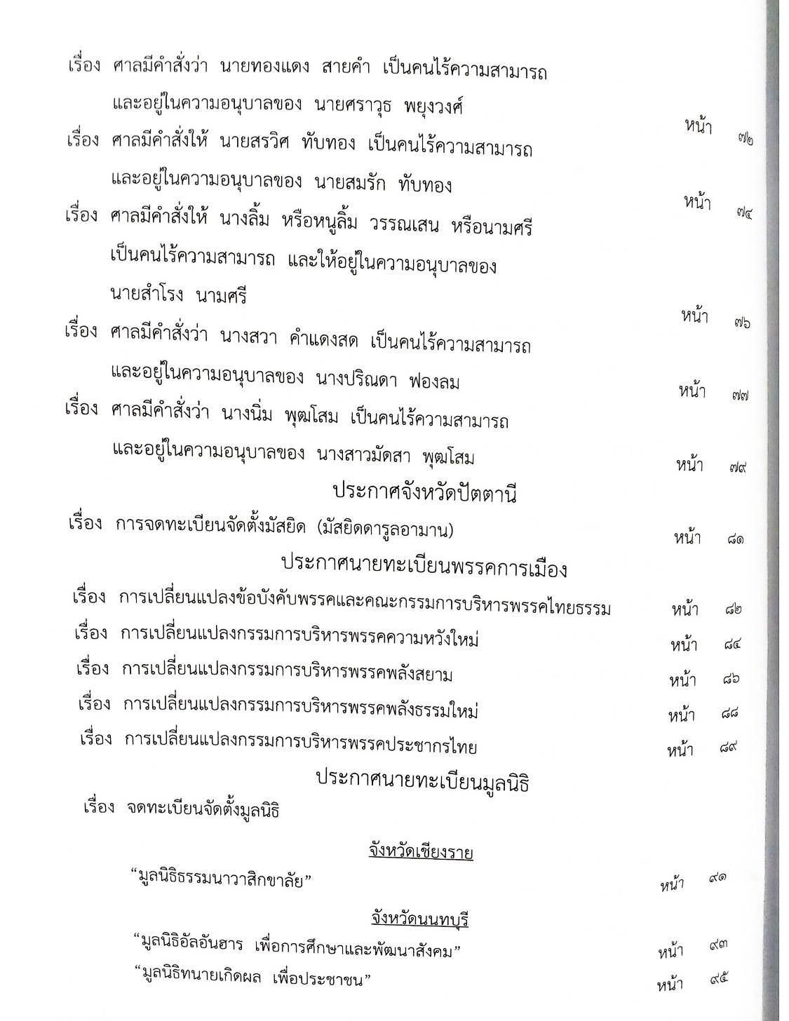 กฎหมายออกใหม่ ตอนที่ 43/67 ประกาศสมาคมการค้าฯ ที่ 12 - 18/2566 ประกาศศาลเยาวชนและครอบครัวจังหวัดฯ สมาคม - มูลนิธิ