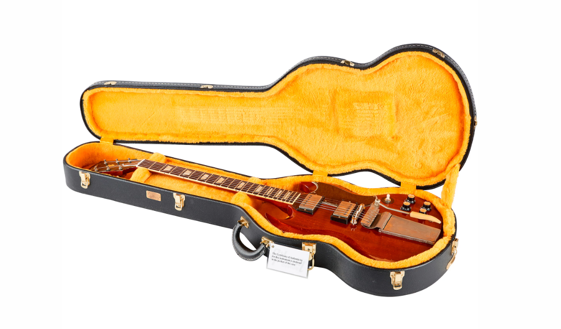 Gibson Custom Murphy Lab 1964 SG Standard Reissue w/ Maestro Vibrola Heavy Aged Electric Guitar Faded Cherry