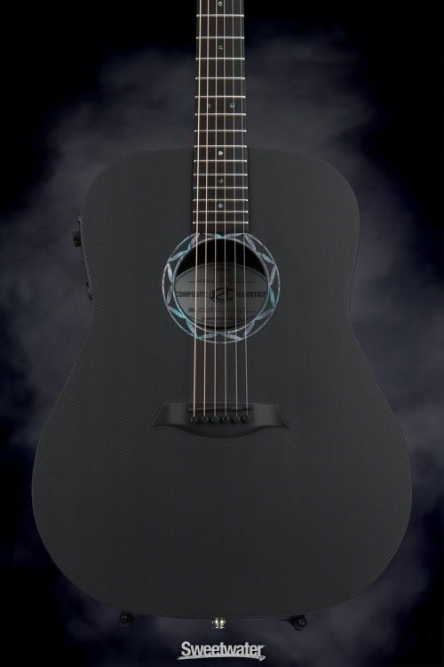 Composite Acoustics Legacy Dreadnought Acoustic-Electric - Satin Back, Raw Carbon Fiber Top