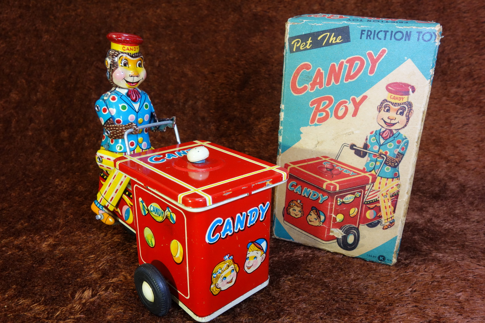 60s Ohta Candy Boy Friction Powered Toy