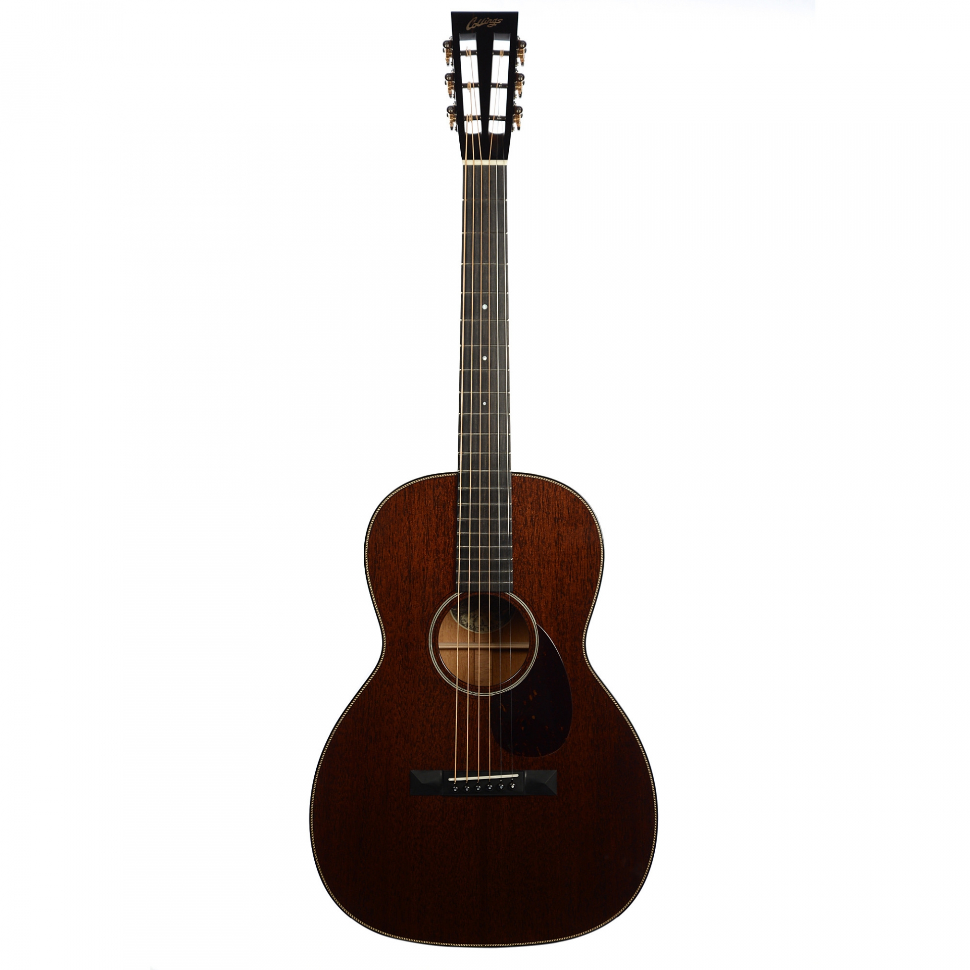 Collings 001 Mahogany Walnut Stain w Rope Purfling and 1 3 4 in Nut No 26396