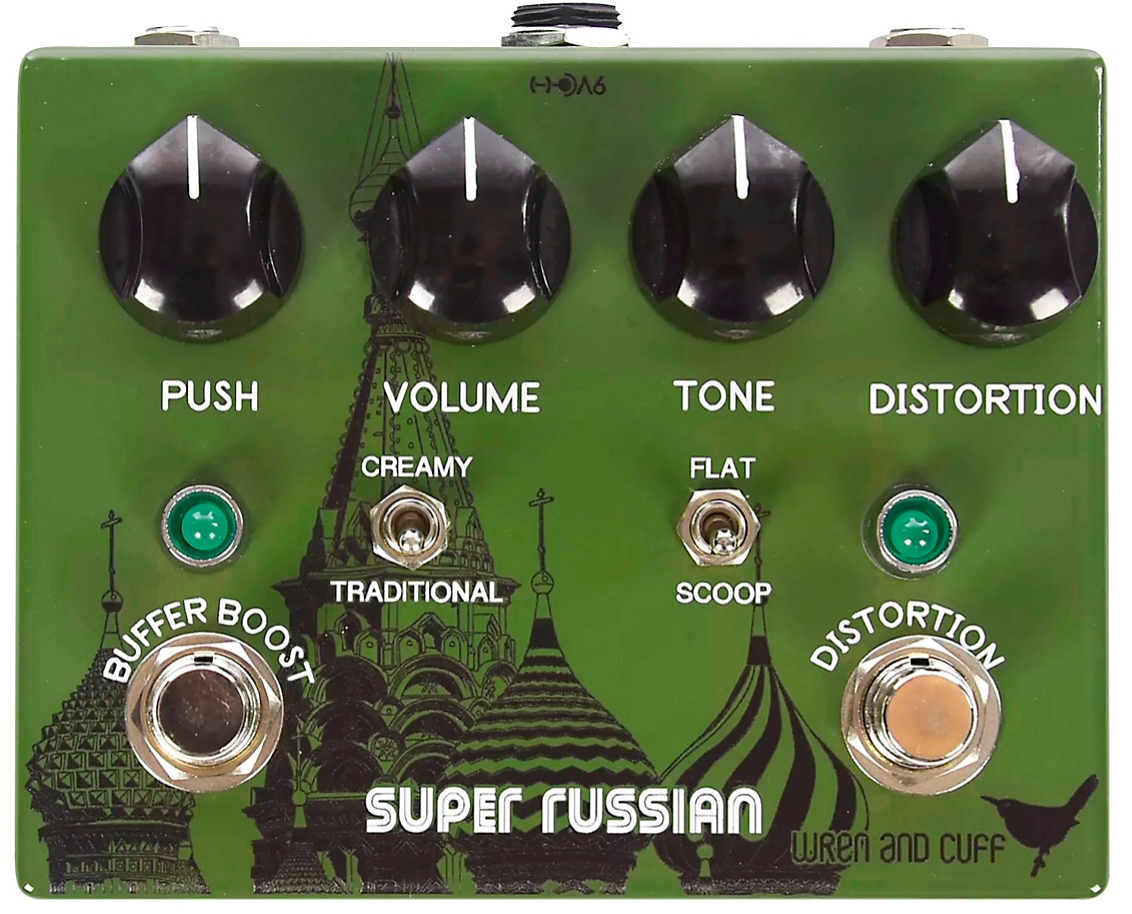 Wren And Cuff Super Russian Fuzz/Buffer Boost Effects Pedal